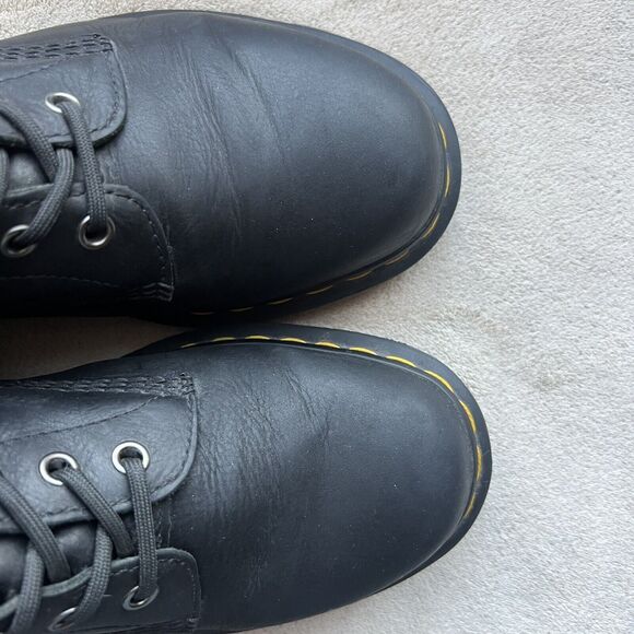 Dr. Martens 20846 Black Smooth Leather 8-Eye Combat Boot Men 9 Women 10 Grunge - Picture 9 of 16